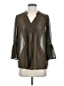 Carolina Belle 100% Polyester Brown 3/4 Sleeve Blouse Size S - photo 1