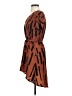 Blu Pepper 100% Polyester Graphic Brown Casual Dress Size S - photo 5