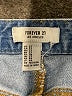 Forever 21 100% Cotton Hearts Blue Denim Shorts Size 27 waist - photo 3