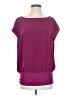 Express 100% Polyester Purple Short Sleeve Blouse Size S - photo 1