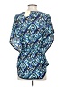 ECI Blue Short Sleeve Blouse Size S - photo 2