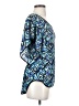 ECI Blue Short Sleeve Blouse Size S - photo 4