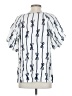 Assorted Brands White Short Sleeve Blouse Size S - photo 2