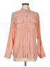 Express Solid Orange Long Sleeve Blouse Size M - photo 1