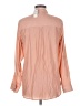 Express Solid Orange Long Sleeve Blouse Size M - photo 2