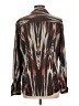 Calvin Klein Print Brown Long Sleeve Blouse Size L - photo 2
