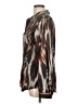 Calvin Klein Print Brown Long Sleeve Blouse Size L - photo 5