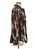 Calvin Klein Print Brown Long Sleeve Blouse Size L - photo 4