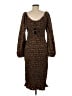 Parade Animal Print Brown Cocktail Dress Size L - photo 2