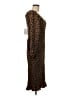 Parade Animal Print Brown Cocktail Dress Size L - photo 4