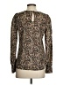 J.Crew 100% Silk Brown Long Sleeve Silk Top Size 0 - photo 2