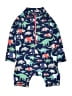 Joules Print Blue Long Sleeve Onesie Size 6-9 mo - photo 1