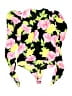 AFRM Floral Black Long Sleeve Blouse Size L - photo 2