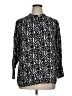Escapada 100% Rayon Paisley Black Long Sleeve Blouse Size XL - photo 1