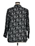 Escapada 100% Rayon Paisley Black Long Sleeve Blouse Size XL - photo 2