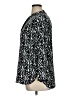 Escapada 100% Rayon Paisley Black Long Sleeve Blouse Size XL - photo 5