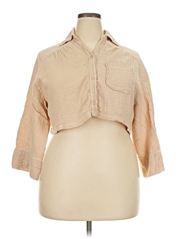 7 For All Mankind 3/4 Sleeve Button-Down Shirt (view 1)