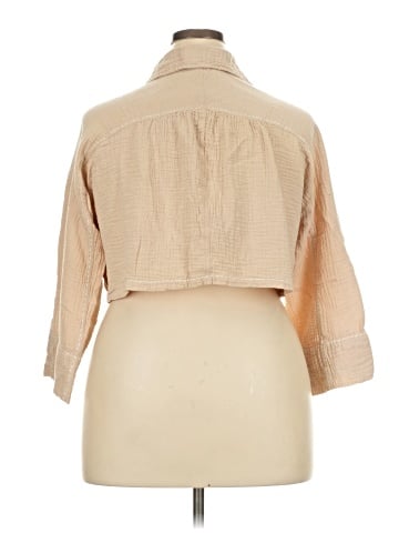 7 For All Mankind 3/4 Sleeve Button-Down Shirt (view 2)