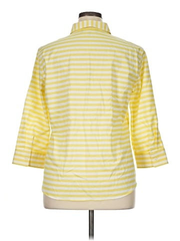 Jones New York Signature 3/4 Sleeve Button-Down Shirt (view 2)