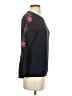 Mahsa 100% Cotton Floral Black Pullover Sweater Size XS - photo 4