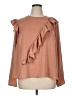 Lane Bryant 100% Polyester Brown Long Sleeve Blouse Size 16 - photo 1
