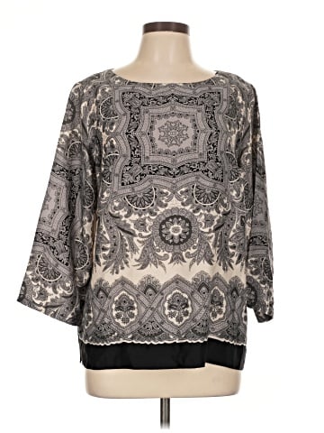 Willi Smith 3/4 Sleeve Blouse (view 1)