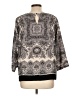 Willi Smith 100% Polyester Gray 3/4 Sleeve Blouse Size L - photo 2