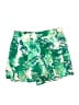 Elevenses 100% Rayon Print Green Shorts Size 0 - photo 1