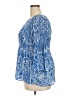 Sunny Leigh 100% Polyester Blue 3/4 Sleeve Blouse Size 4X - photo 5