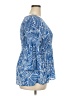 Sunny Leigh 100% Polyester Blue 3/4 Sleeve Blouse Size 4X - photo 4