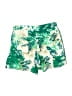 Elevenses 100% Rayon Print Green Shorts Size 0 - photo 2