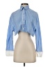 Zara Blue Long Sleeve Blouse Size XS - photo 1