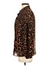 J.Crew Animal Print Brown Long Sleeve Blouse Size M - photo 5