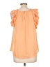 Blu Pepper 100% Polyester Orange Sleeveless Blouse Size L - photo 2