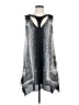 BCBGMAXAZRIA 100% Polyester Graphic Gray Casual Dress Size S - photo 1