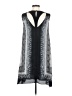 BCBGMAXAZRIA 100% Polyester Graphic Gray Casual Dress Size S - photo 2
