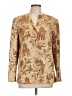 Talbots 100% Silk Paisley Gold Tan Silk Blazer Size 10 - photo 1