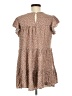 Shein 100% Viscose Brown Short Sleeve Blouse Size 8 - 10 - photo 2