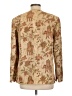 Talbots 100% Silk Paisley Gold Tan Silk Blazer Size 10 - photo 2