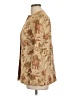 Talbots 100% Silk Paisley Gold Tan Silk Blazer Size 10 - photo 5