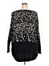 Jones New York Animal Print Black Pullover Sweater Size 3X - photo 2