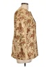 Talbots 100% Silk Paisley Gold Tan Silk Blazer Size 10 - photo 4