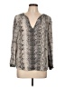 Joie 100% Silk Gray 3/4 Sleeve Silk Top Size L - photo 1