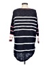 Express Stripes Blue Pullover Sweater Size S - photo 2