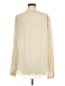 Gap 100% Polyester Ivory Long Sleeve Blouse Size M - photo 2