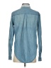 Express Color Block Blue Long Sleeve Button-Down Shirt Size S - photo 2