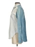 Express Color Block Blue Long Sleeve Button-Down Shirt Size S - photo 5