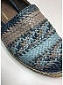 Dolce & Gabbana Tweed Blue Teal Leather Espadrilles Size 7 - photo 6