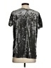 Rebecca Minkoff Metallic Gray Short Sleeve Top Size S - photo 2