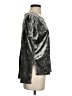 Rebecca Minkoff Metallic Gray Short Sleeve Top Size S - photo 4